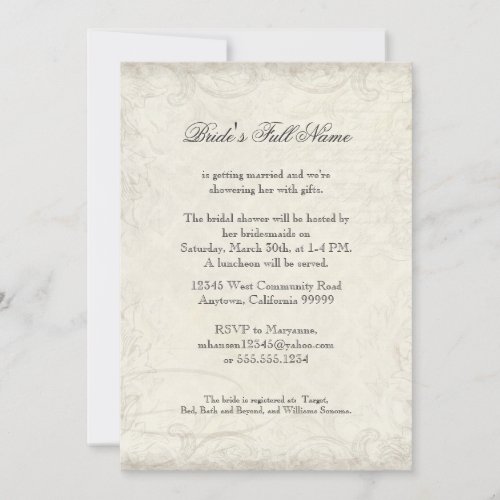 Key to my Heart Doves Swirl Weddings Invite