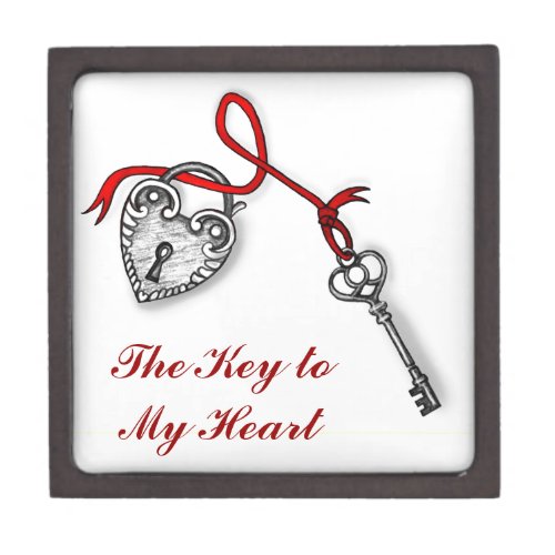 Key to my heart keepsake box