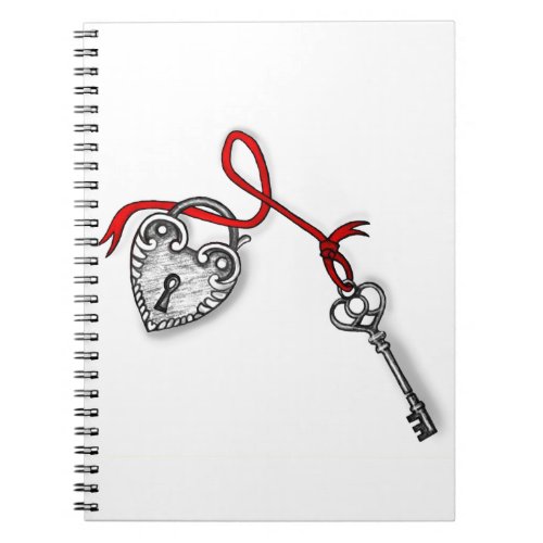 Key to my heart notebook
