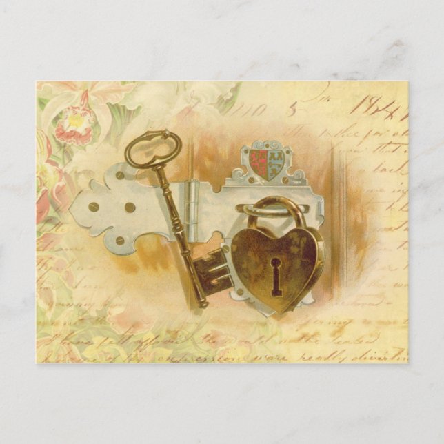 Key To My Heart Postcard (Front)