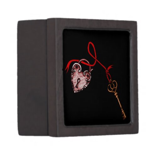 Key to my heart  Red Jewelry Box
