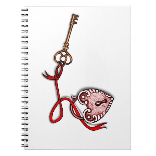 Key to my heart  Red Notebook