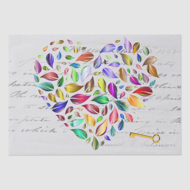 Key to My Heart Tissue Paper (Front)