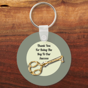 Key To Our Success Business Appreciation Keychain