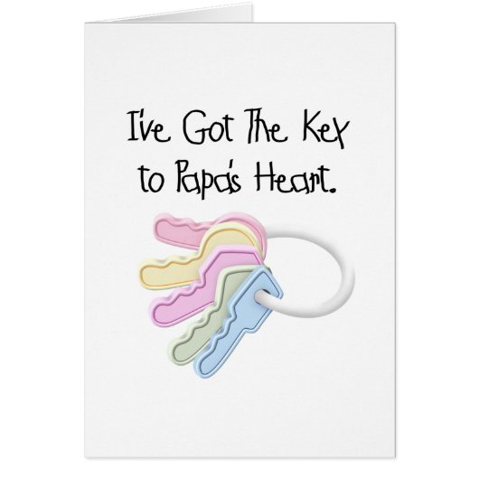 Key to Papa's Heart Tshirts and Gifts (Front)
