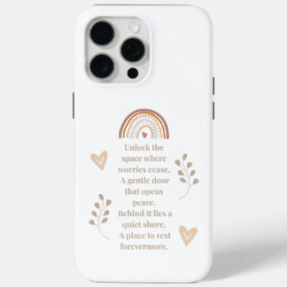 Key to Serenity Phone Case – Inspirational Poem De