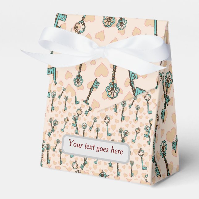 Key to your heart - favor box (Front Side)