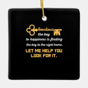 Key To Your New House Ceramic Ornament