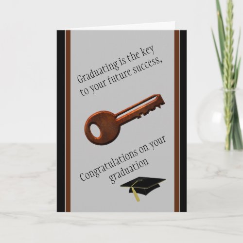 Key to your Success Graduation Card