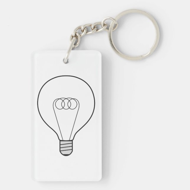 Key trailers with light bulb keychain (Back)