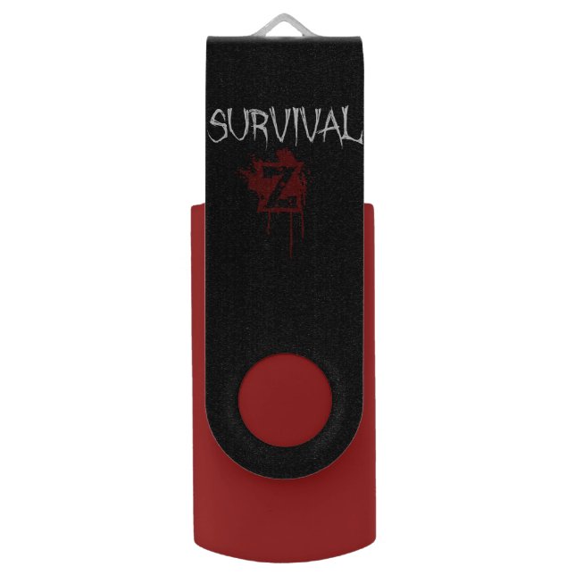 Key USB 128 Gigs SZW Flash Drive (Front Vertical)