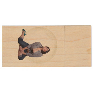 Key usb of wood pinup impression wood flash drive