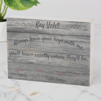 Key Valet DIY 4 Hook Wall Mount Key Holder V3