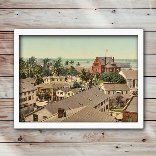 Key West 1900 Historic Color Photo Poster