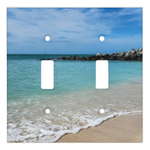 Key West beach scene light switch cover
