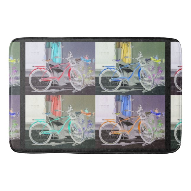 Key West Bicycle Bath Mat (Front)