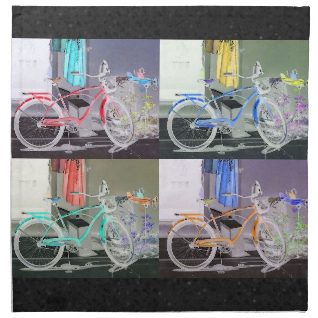 Key West Bicycle Cloth Napkin (Front)