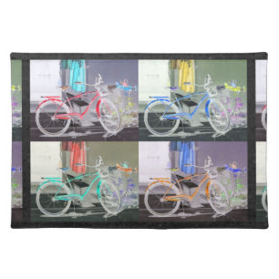 Key West Bicycle Cloth Placemat