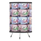 Key West Bicycle Pattern Tripod Lamp (Back)