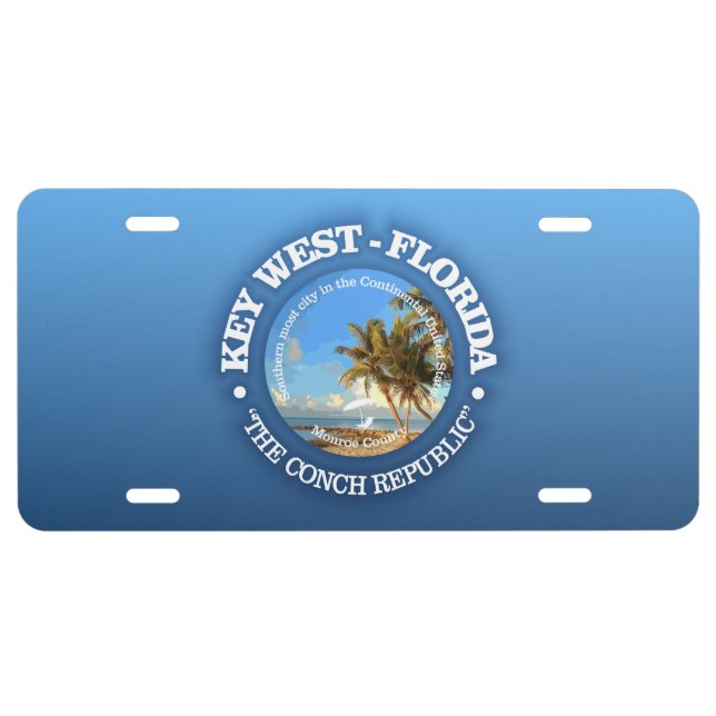 Key West (C) License Plate (Front)