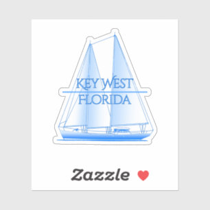 Key West Coastal Nautical Sailing Sailor Sticker