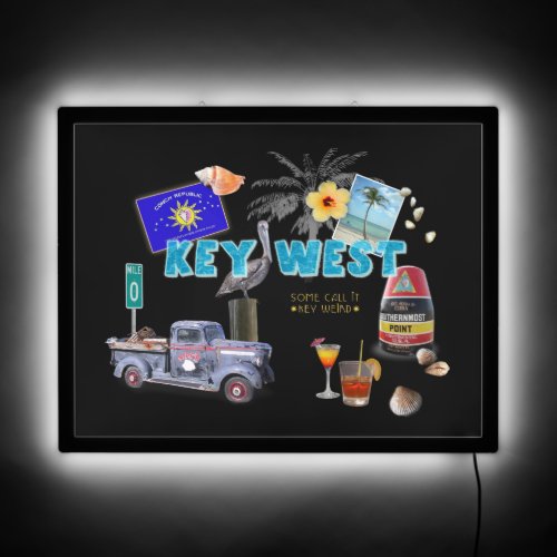 Key West Collage LED Sign