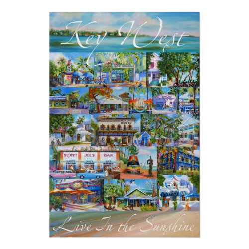 Key West Collage Poster