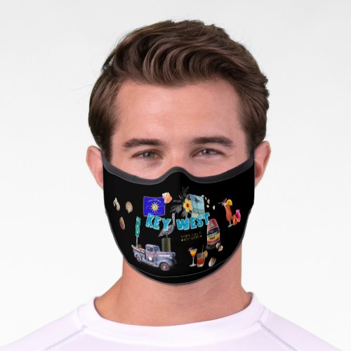 Key West Collage Premium Face Mask