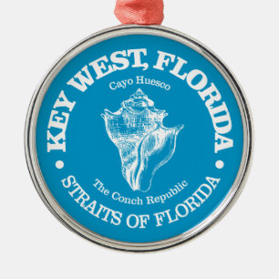 Key West (conch) Metal Ornament