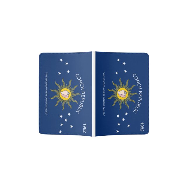 KEY WEST - CONCH REPUBLIC, FL PASSPORT HOLDER (Opened)