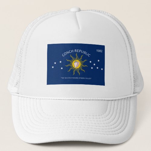 KEY WEST _ CONCH REPUBLIC FL TRUCKER HAT