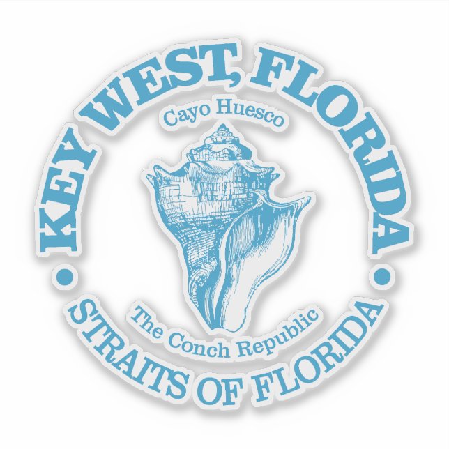 Key West (conch) Sticker (Front)