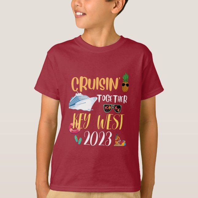 key west Cruise 2025 Family Friends Group Travel T-Shirt (Front)