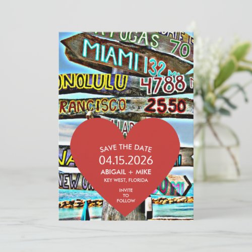 Key West Destination Wedding Save the Date