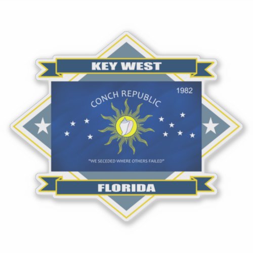 Key West diamond Sticker