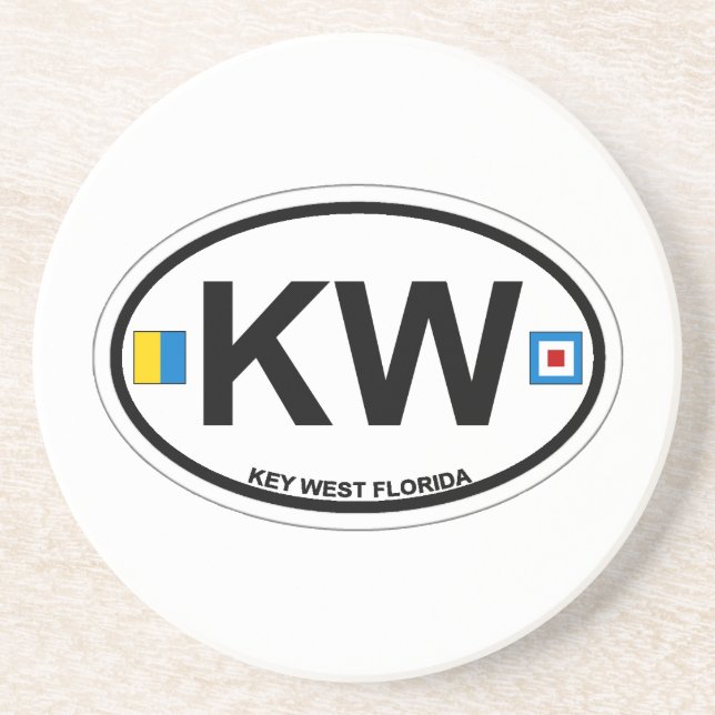 Key West. Drink Coaster (Front)