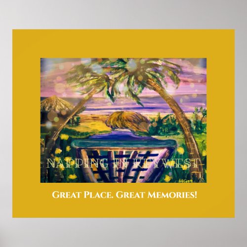 Key West FL Memory Tip of Travel  Canvas Print