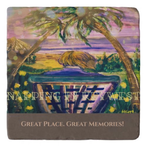 Key West FL Memory Tip of Travel Trivet