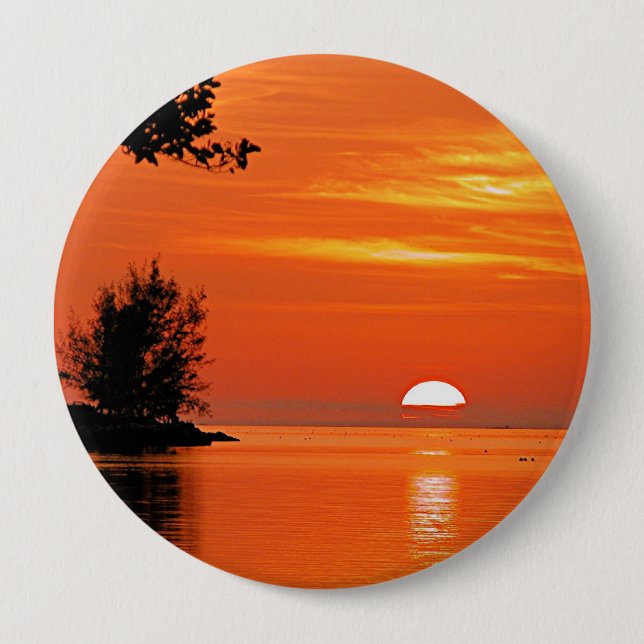 Key West, FL Sunset Button (Front)