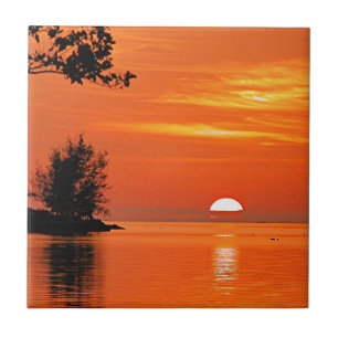 Key West, FL Sunset Ceramic Tile