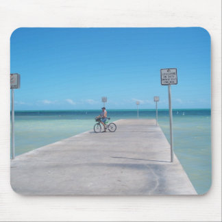 Key West Florida Aquamarine Ocean Pier Mousepad FL
