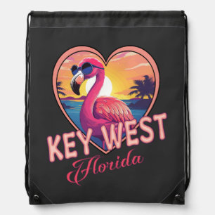Key West Florida Beach Drawstring Bag