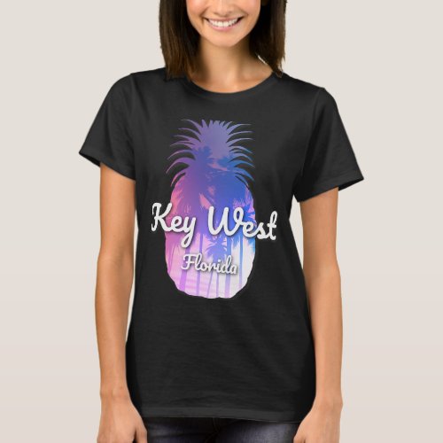 Key West Florida Beach Pineapple T_Shirt