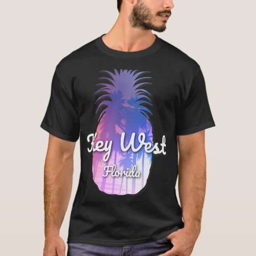 Key West Florida Beach Pineapple T_Shirt