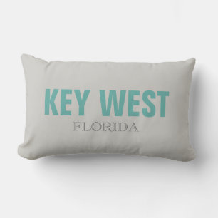 Key West Florida Beach Throw Pillow