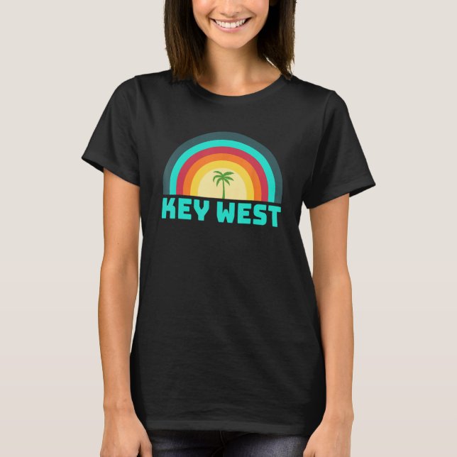 Key West Florida Beach Tropical Family Group T-Shirt (Front)