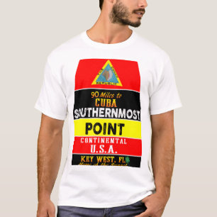 Key West Florida Buoy Sounthernmost Point USA Mark T-Shirt
