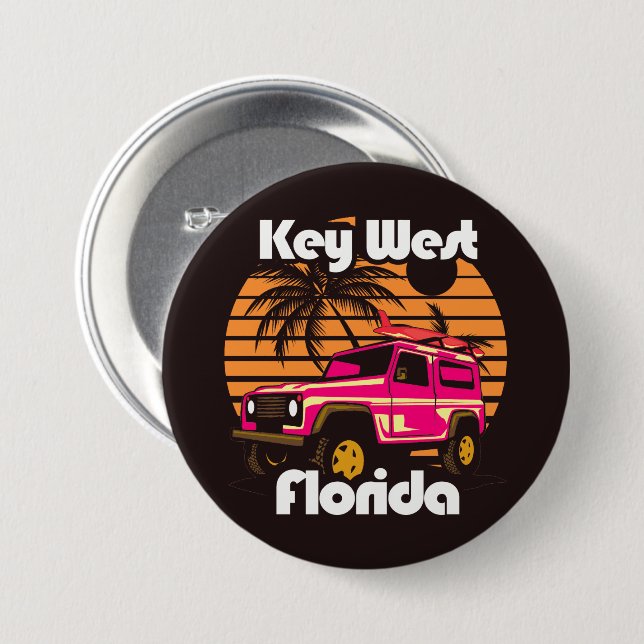 Key West Florida Button (Front & Back)