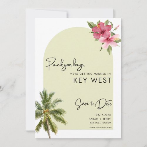 Key West Florida Destination Wedding Save The Date