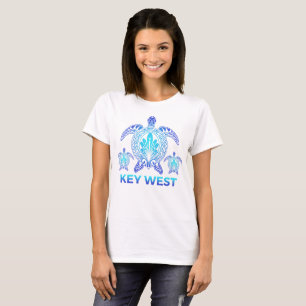 Key West Florida FL Ocean Blue Sea Turtle Souvenir T-Shirt